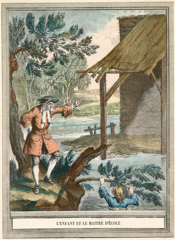 A criança e o mestre da escola de French School