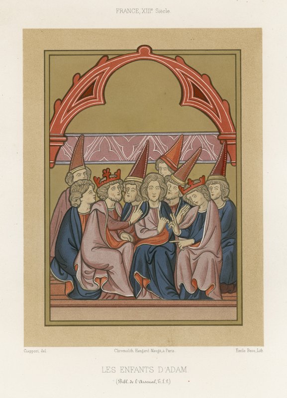 Os filhos de Adão (cromolito) de French School