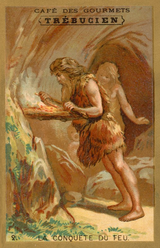 A conquista do fogo (chromolitho) de French School