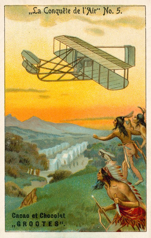 A conquista do ar (chromolitho) de French School