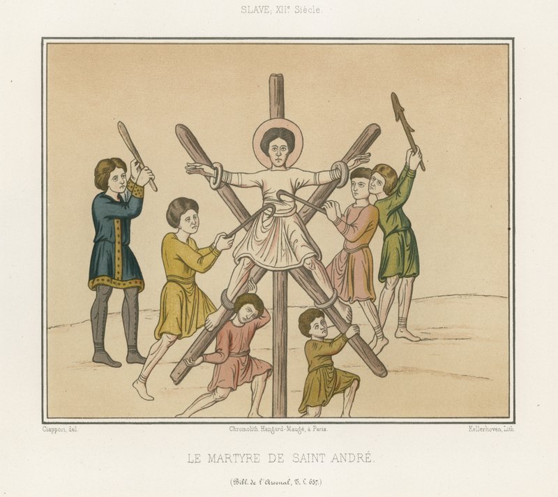 A crucificação de Santo André de French School