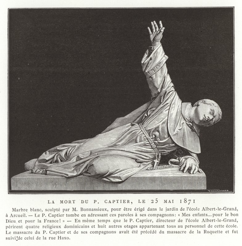 A morte de Pere Captier, 25 de maio de 1871 de French School