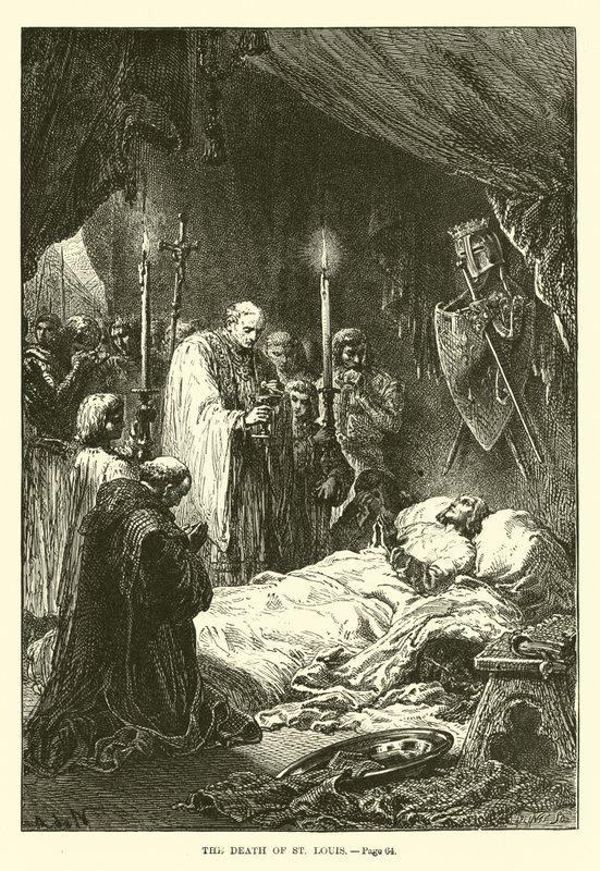 A morte de St Louis de French School