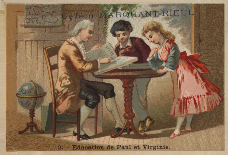 A educação de Paul e Virginie de French School