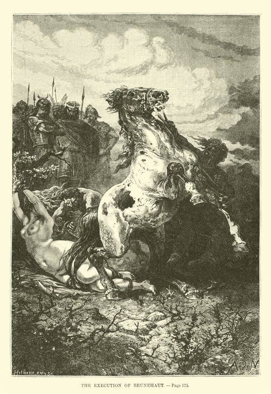 A execução de Brunehaut de French School