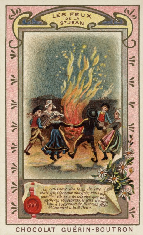 Os incêndios de São João (chromolitho) de French School