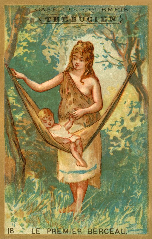 O primeiro berço (chromolitho) de French School