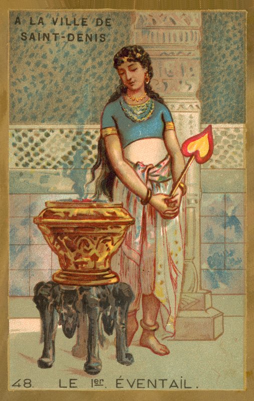 O primeiro ventilador (chromolitho) de French School
