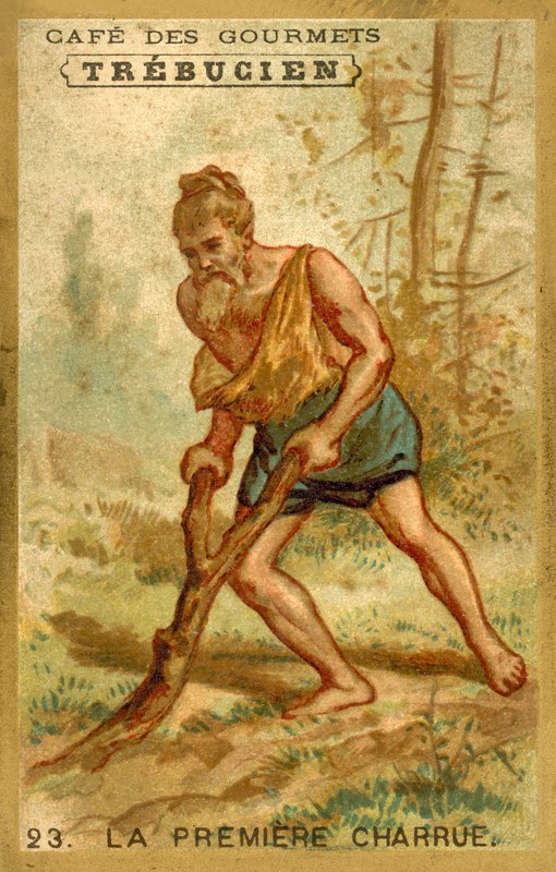 O primeiro arado (chromolitho) de French School
