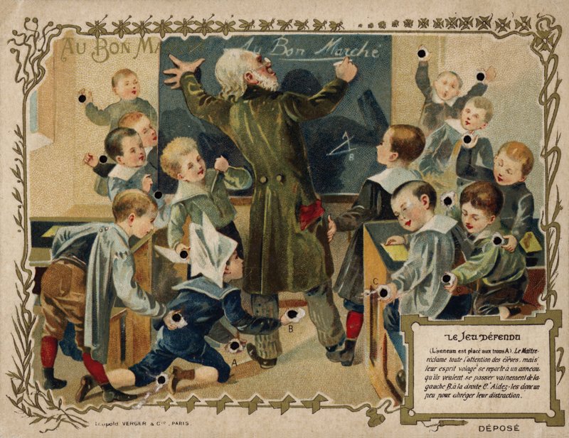 O jogo proibido (chromolitho) de French School