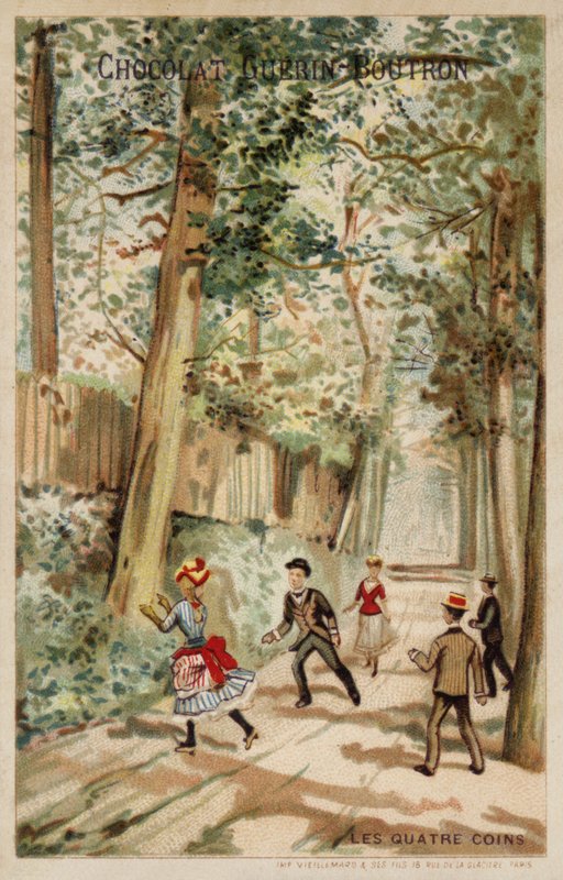 Os quatro cantos (chromolitho) de French School
