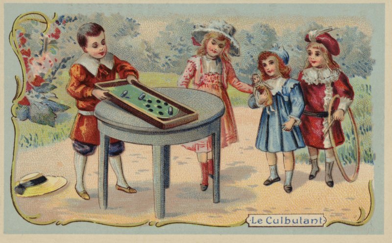 O jogo de Culbuto (chromolitho) de French School