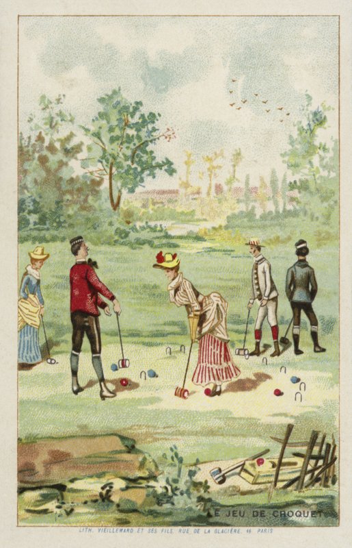 O jogo de croquet de French School