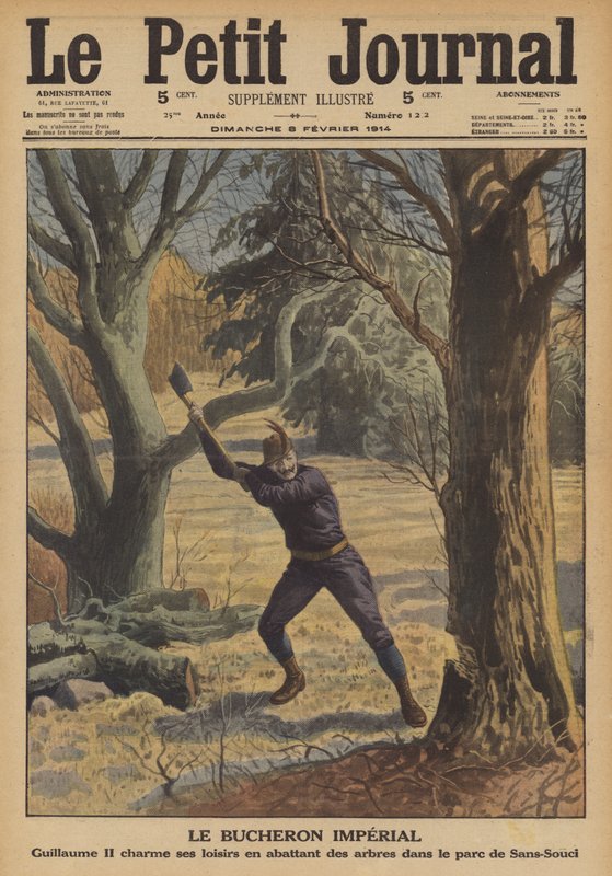 O lenhador imperial (cor litho) de French School