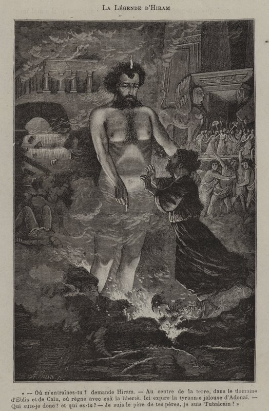 A lenda do Hiram (gravura) de French School