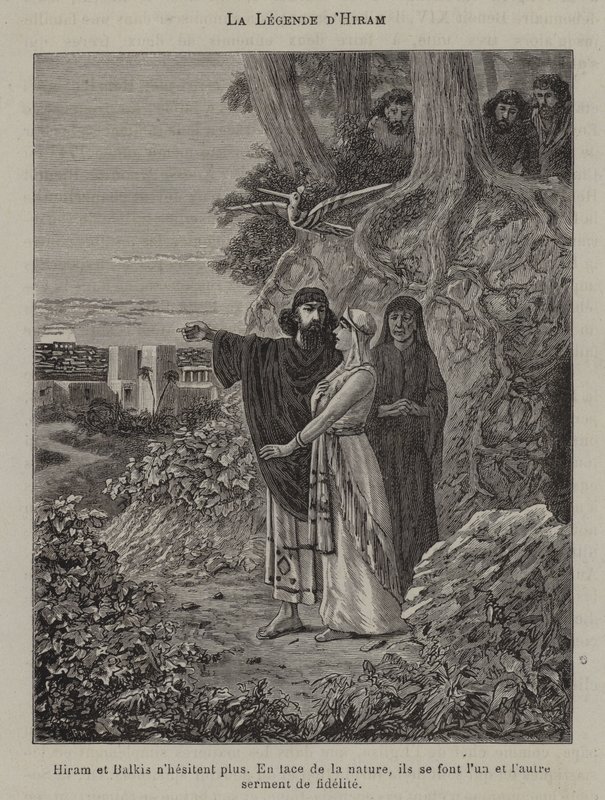 A lenda do Hiram (gravura) de French School