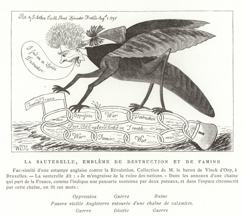 O gafanhoto, emblema da destruição e fome de French School