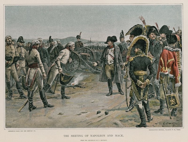 A reunião de Napoleão e Mack de French School
