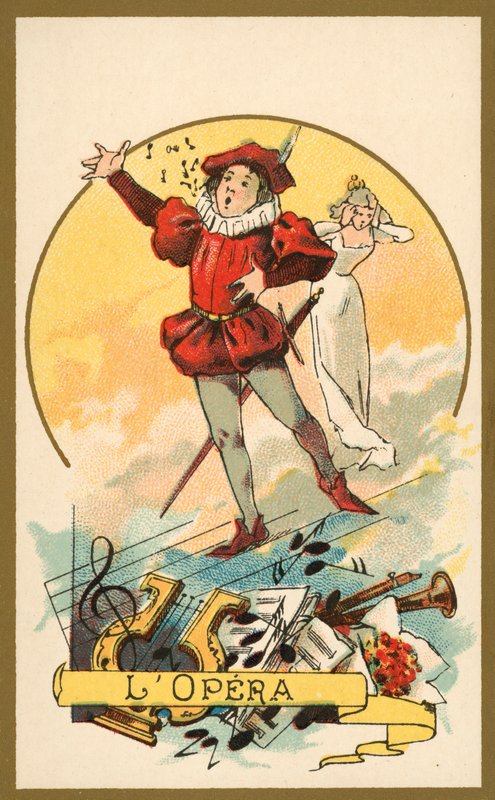 A ópera (chromolitho) de French School