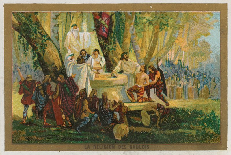 A religião dos gauleses de French School