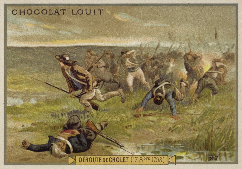 A derrota de Cholet, Guerra na Vendéia, Revolução Francesa, 17 de outubro de 1793 de French School