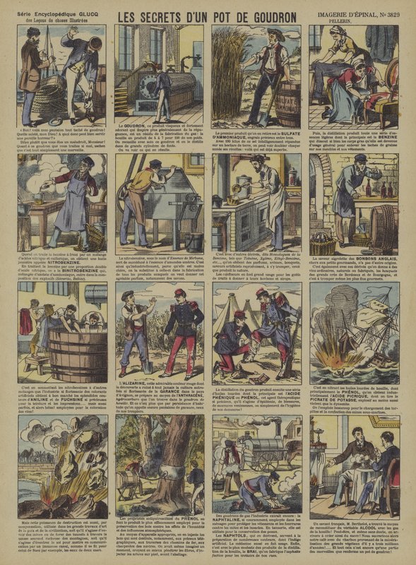 Os segredos de uma cuba de alcatrão (cor litho) de French School