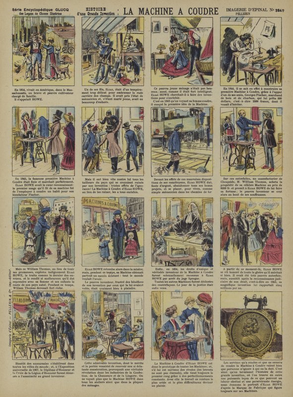 A máquina de costura (cor litho) de French School
