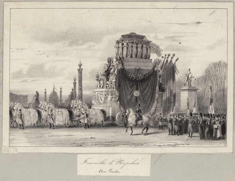 O funeral de estado de Napoleão Bonaparte de French School