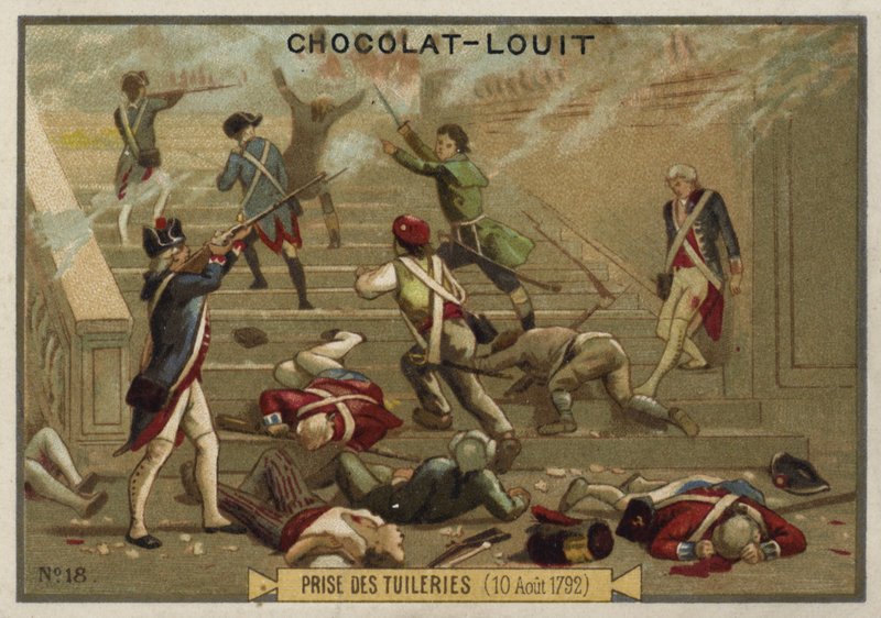 A tomada do Palácio das Tulherias, Revolução Francesa, 10 de agosto de 1792 de French School