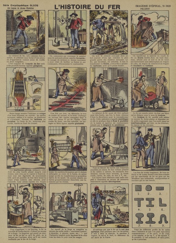 A história do ferro (cor litho) de French School