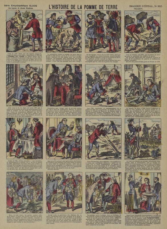 A história da batata (cor litho) de French School