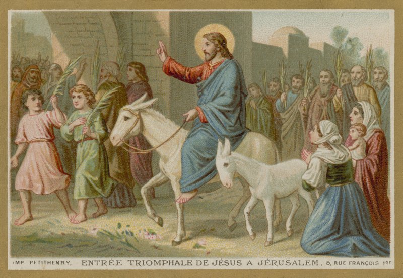 A entrada triunfal de Jesus em Jerusalém de French School