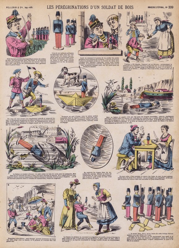 As andanças de um soldado de madeira (cor litho) de French School