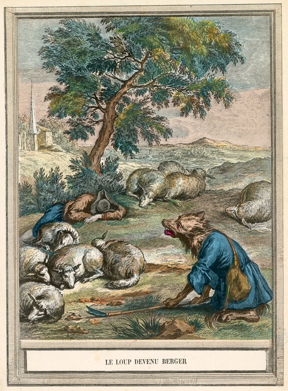 O lobo se torna pastor de French School