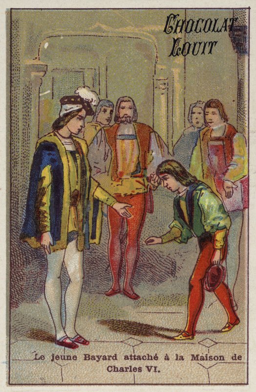 O jovem Bayard anexado à casa de Charles VI de French School
