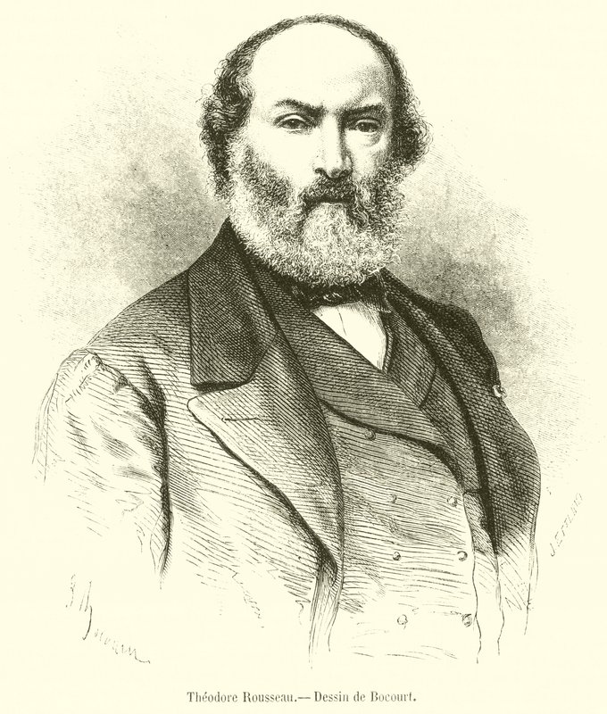 Theodore Rousseau (gravura) de French School