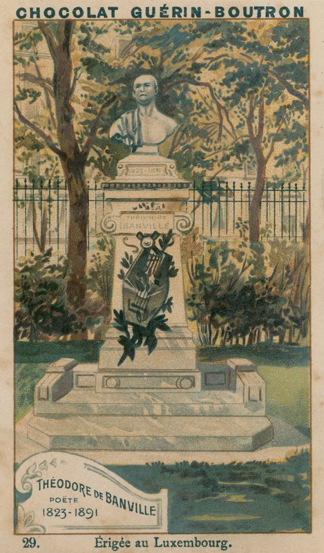 Theodore de Banville, Poete, 1823-1891, Erigee no Luxemburgo de French School