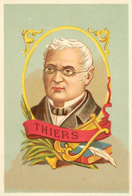 Thiers (cor litho) de French School