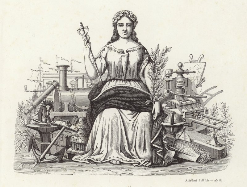 Ilustração da página de título de miniaturas tipográficas de French School