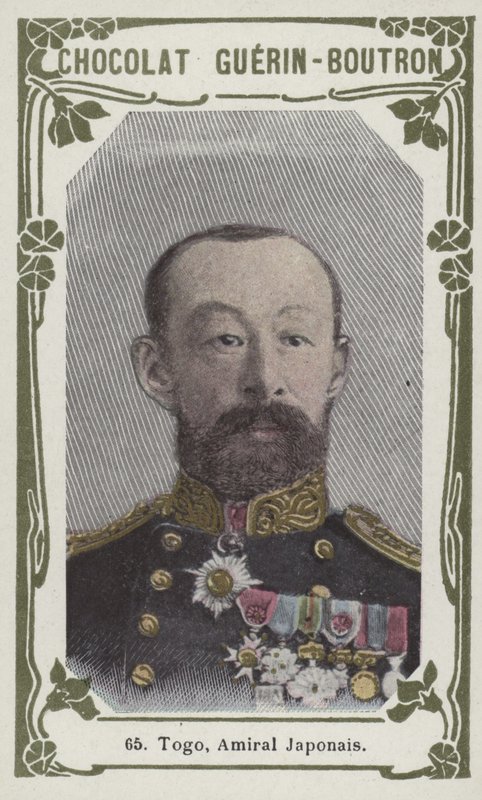 Togo, almirante japonês (foto colorida) de French School