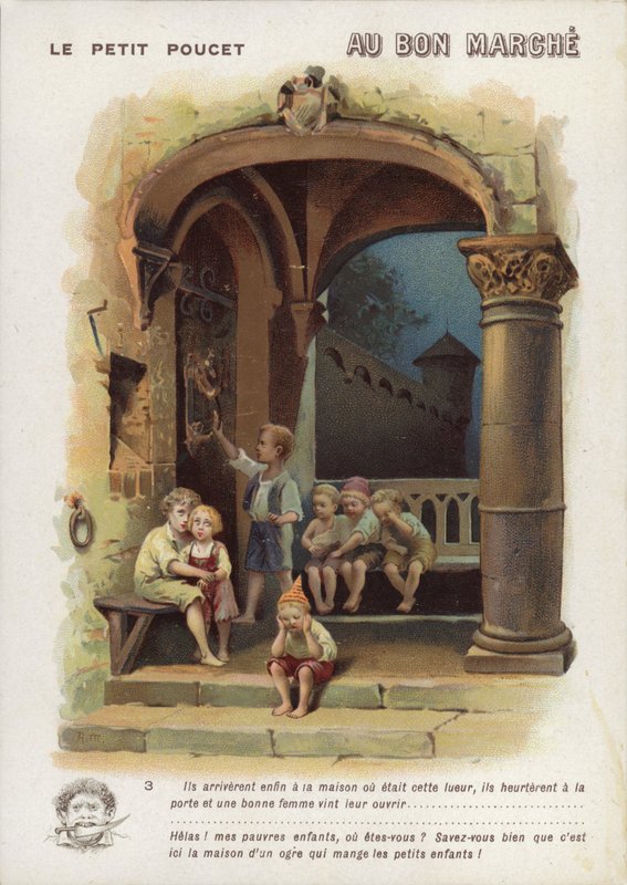 Tom Thumb, crianças preocupadas de French School