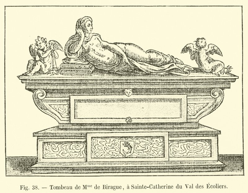 Tumba de Mme de Birague, em Sainte-Catherine du Val des Ecoliers de French School