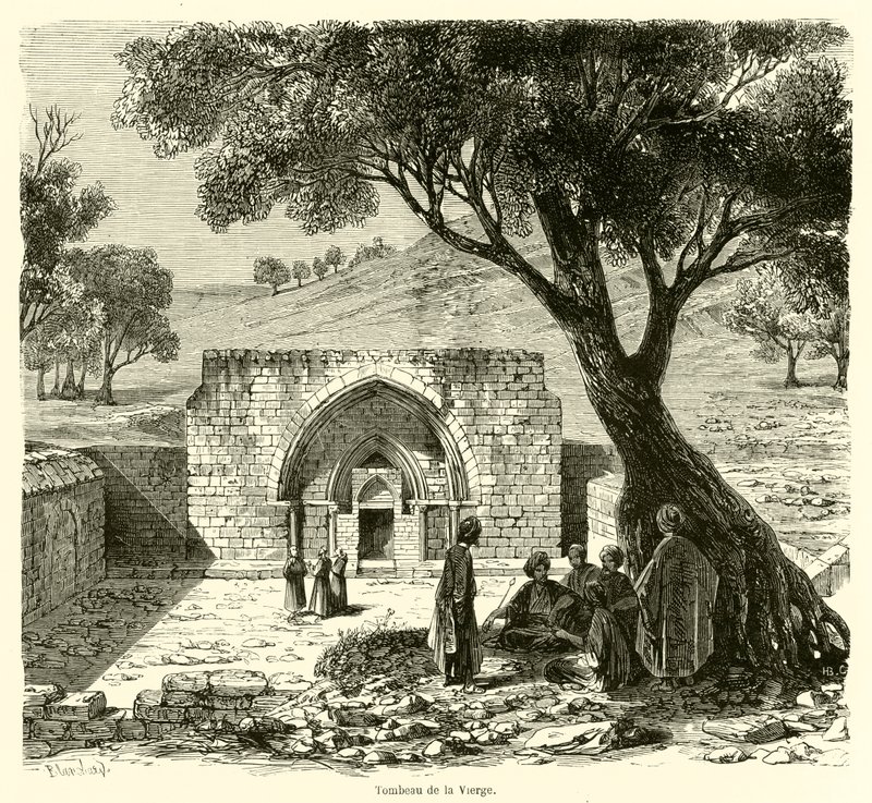Túmulo da Virgem (gravura) de French School