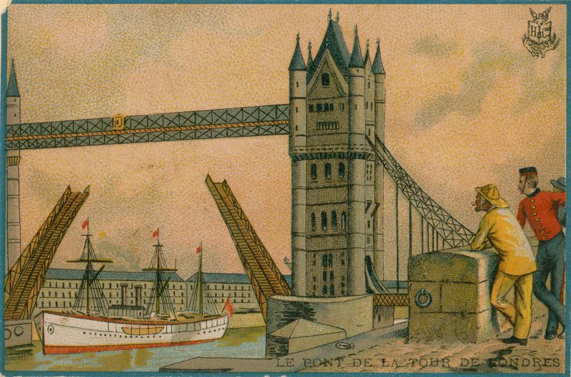 Tower Bridge, em Londres de French School