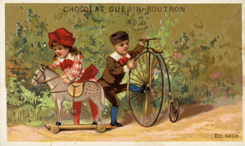 Cavalo de brinquedo e ciclo de brinquedo de French School