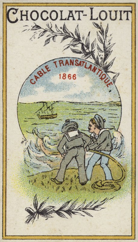 Cabo telegráfico transatlântico, 1866 de French School