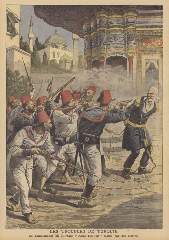 Problemas na Turquia (cor litho) de French School