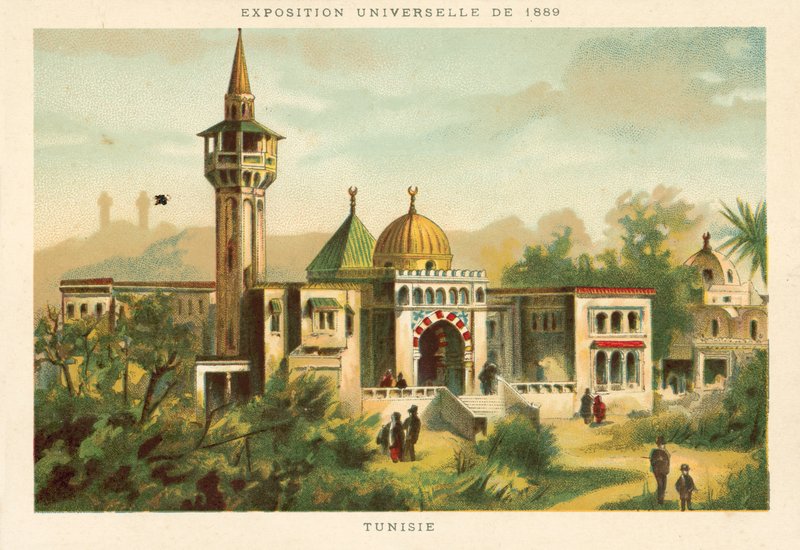 Tunísia, Exposição Universal de 1889, Paris de French School