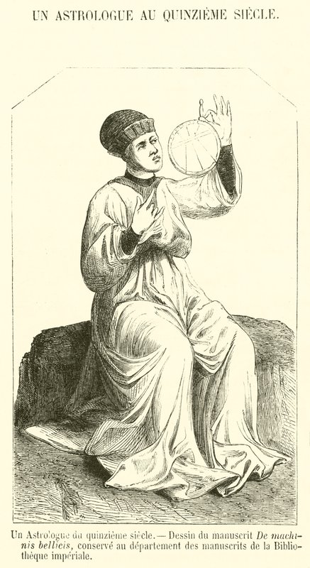 Um Astrólogo do Século XV (gravura) de French School