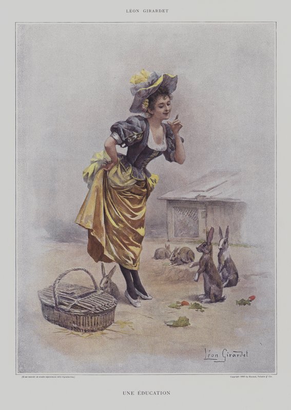 Une Education (Uma Educação) (cor litho) de French School